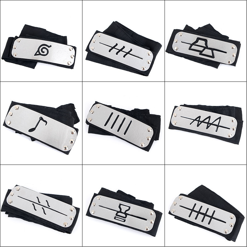 Naruto Headband Metal - Anime Kakashi Headband Cosplay Costumes Accessories