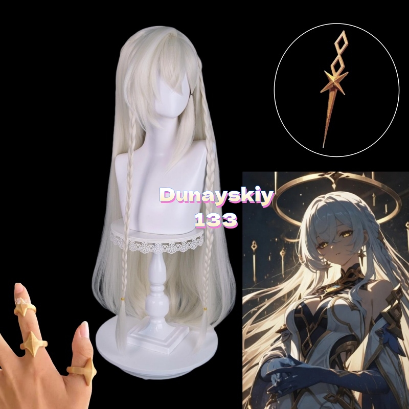 Anime Cosplay Long Hair - Genshin Impact Istaroth Four Shades Cosplay