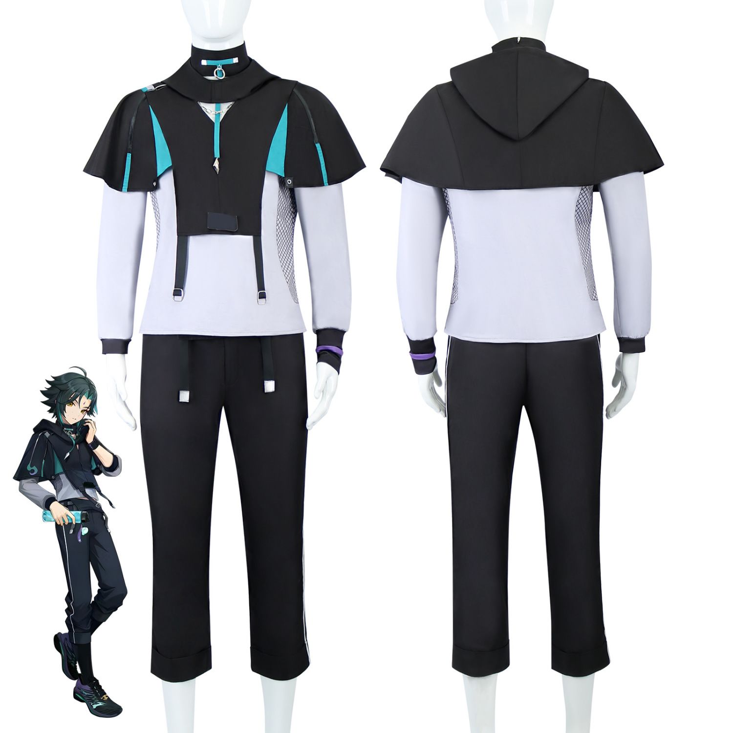 Halloween XIAO Costumes Game G - огляд і ціна Anime Cosplay Male