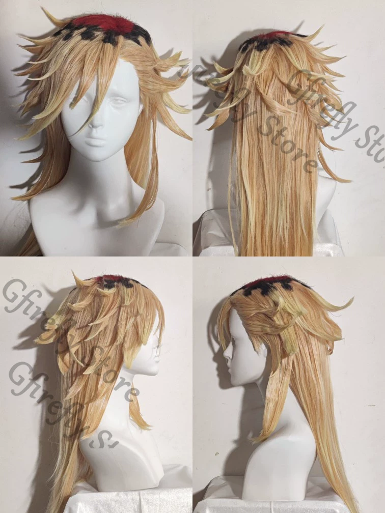 Douma Long Golden Hair Wig Cos - огляд і ціна Anime Cosplay Shop