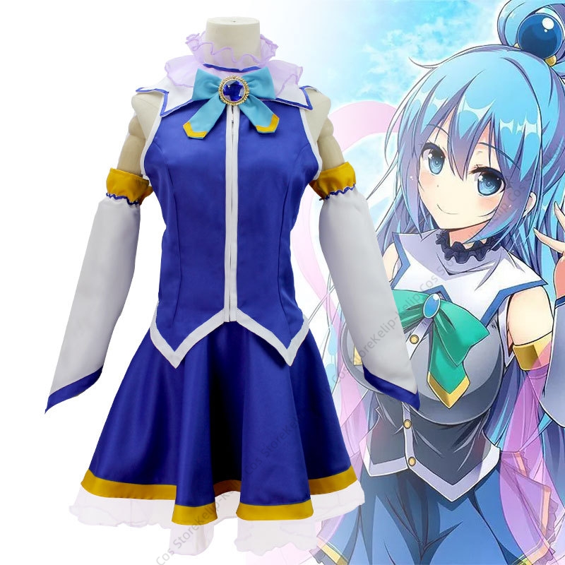 Konosuba Aqua Cosplay Costume  - огляд і ціна Cosplay Anime Expo