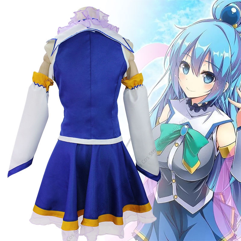 Konosuba Aqua Cosplay Costume  - огляд і ціна Cosplay Anime Expo