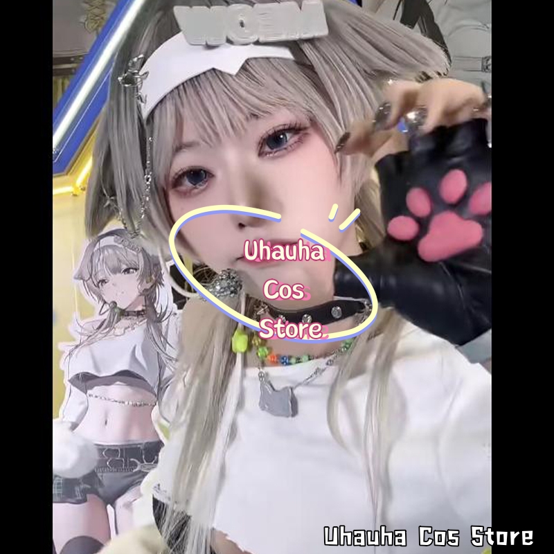 CR6.9*Prika Gray Fashion Y2K K - огляд і ціна Anime Cosplay Long Hair