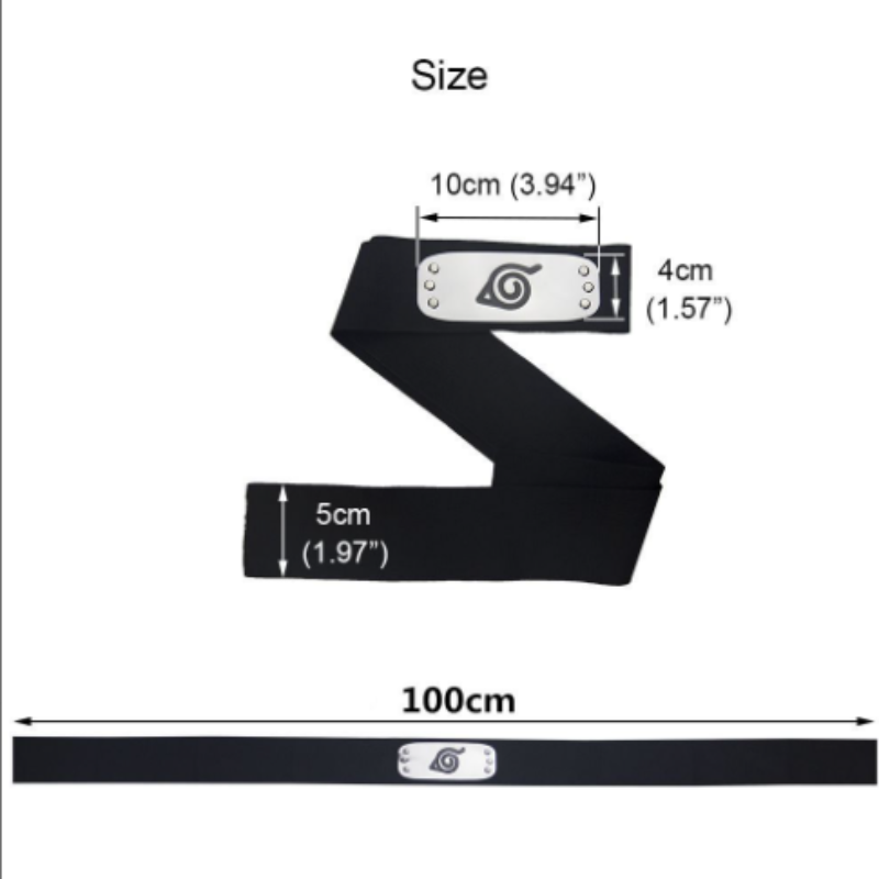 NARUTO Akatsuki cartoon  foreh - огляд і ціна Naruto Headband Metal