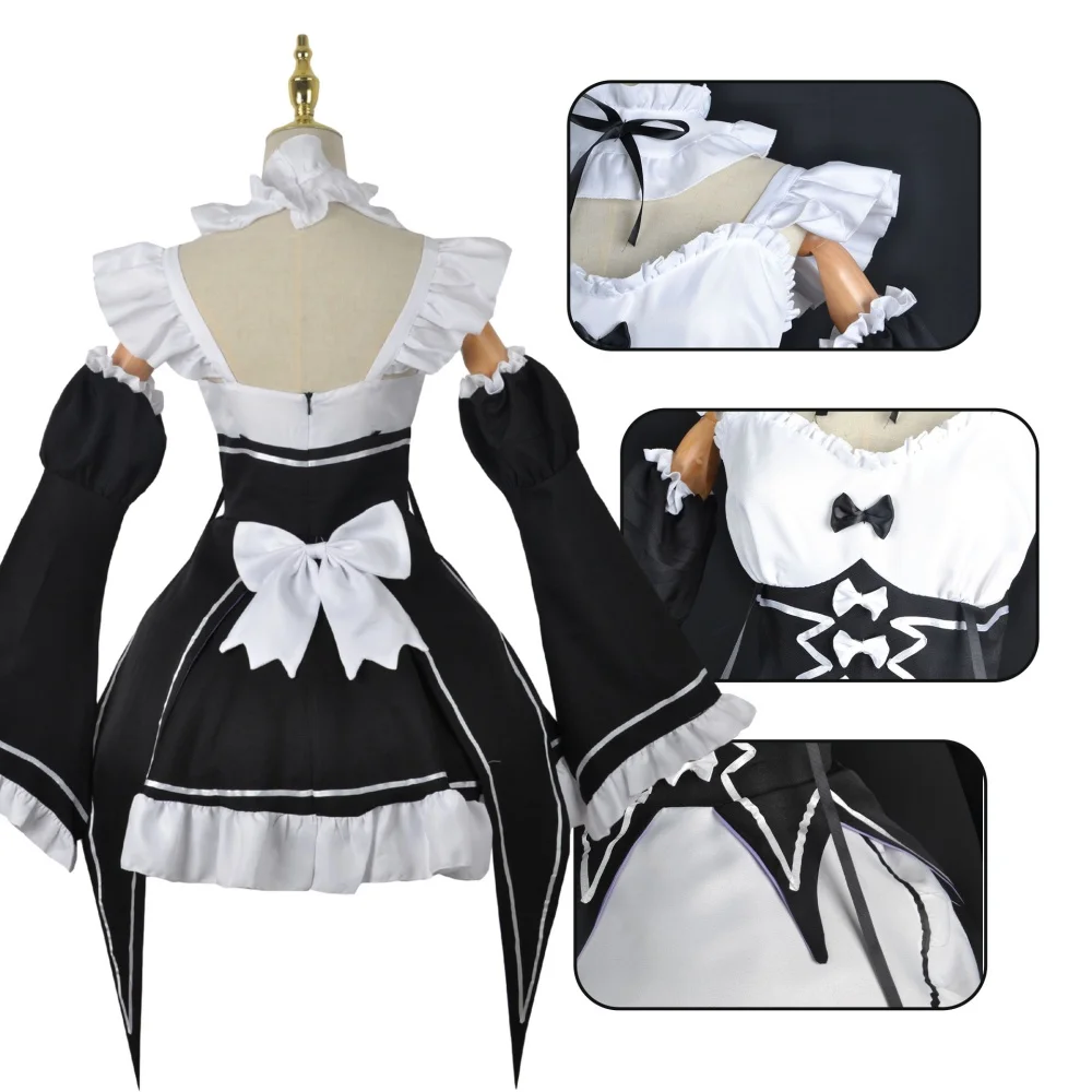 Anime Ram Rem Maid Cosplay Re  - огляд і ціна Anime Cosplay Live